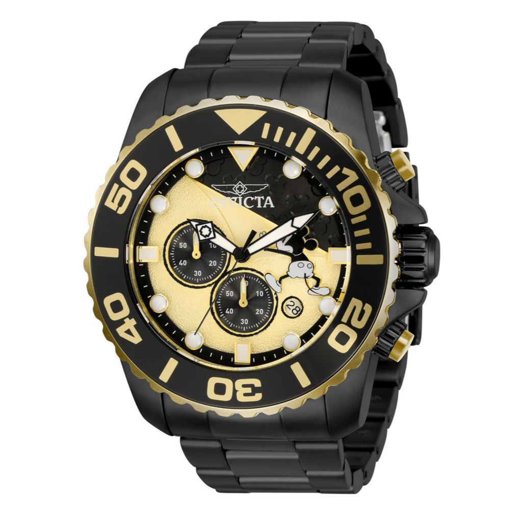 Invicta Disney Pro Diver 50mm Ltd Ed Quartz Chronograph Watch ShopHQ