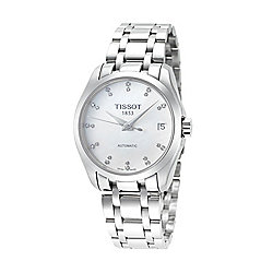 Tissot Women's T-Classic Couturier Swiss Made Automatic Diamond Accented Date Window Bracelet Watch