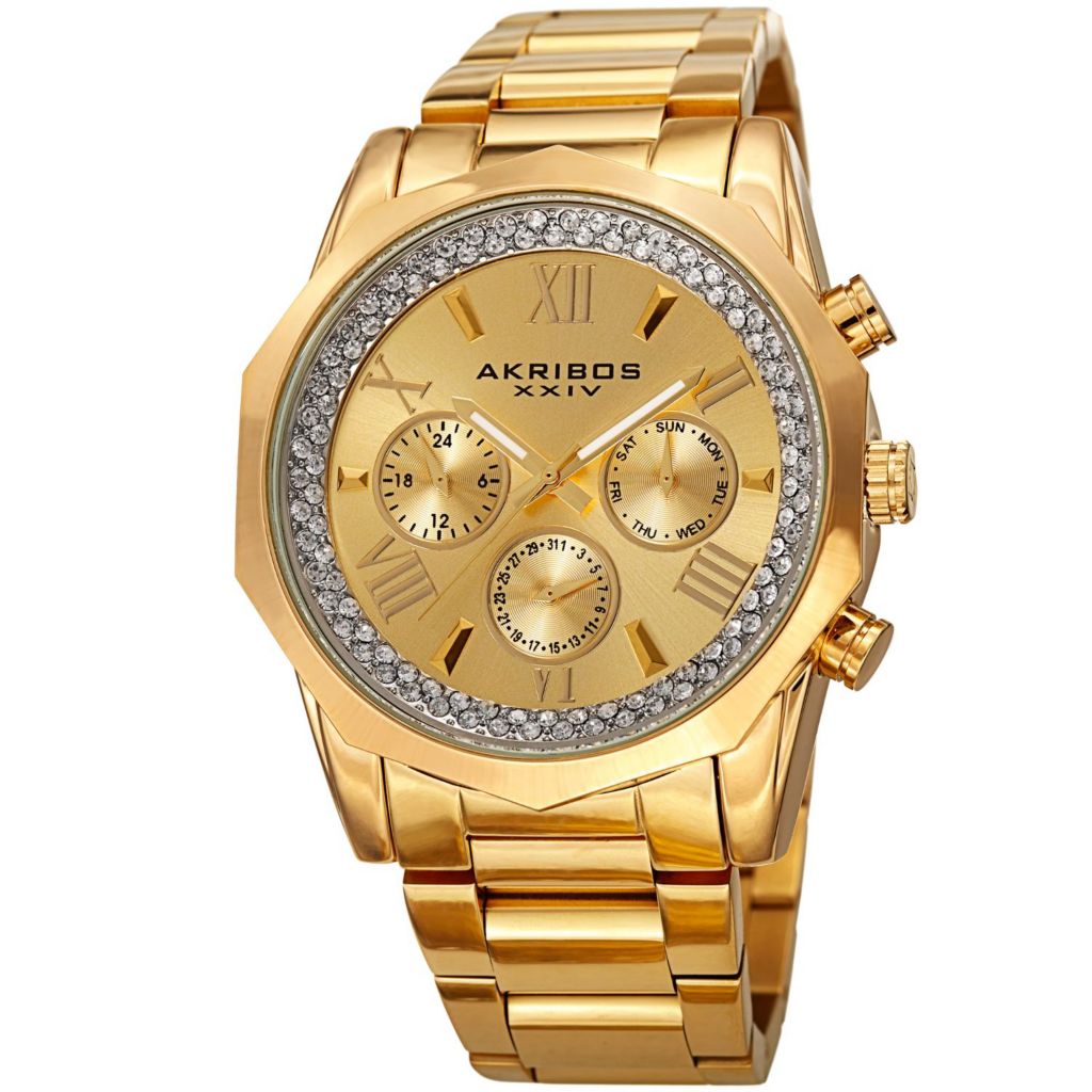 Akribos xxiv 2024 gold watch