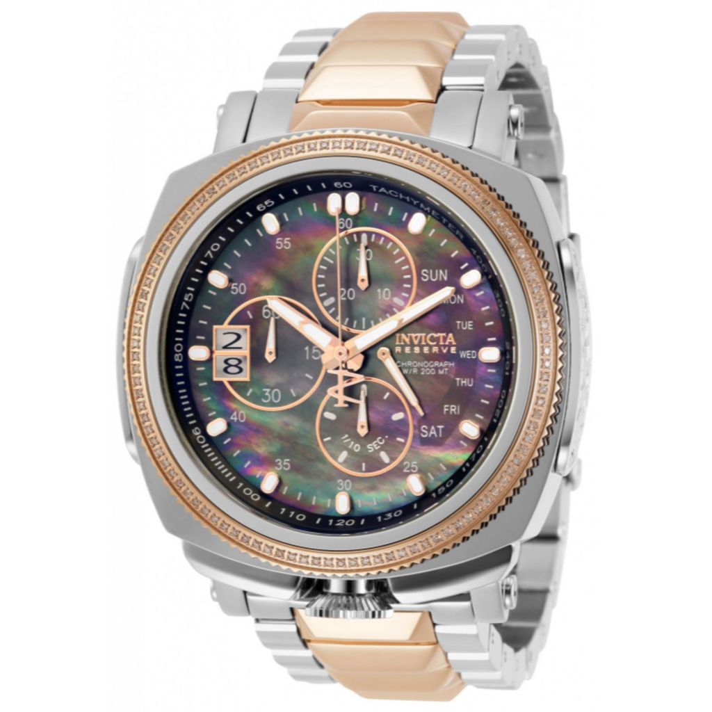 Invicta Reserve Men's 52mm Russian Diver 15th Anniv Ltd Ed Swiss Quartz  Chrono Diamond Acctd. Watch - ShopHQ.com