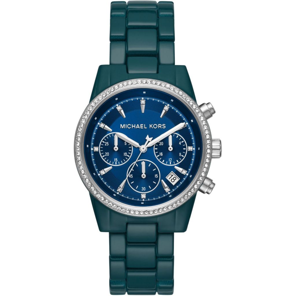 michael kors women's blue watch