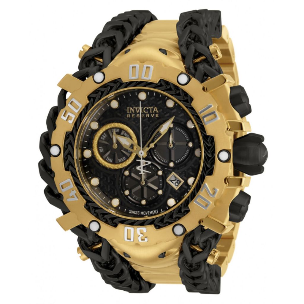 Invicta Reserve Men S 61mm Gladiator Swiss Quartz Chronograph Watch W 15 Slot Dive Case Shophq