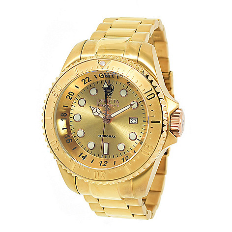 Invicta Reserve Men's, 52mm Hydromax, Swiss Quartz GMT, Stainless Steel,  Bracelet Watch on sale at shophq.com - 682-676
