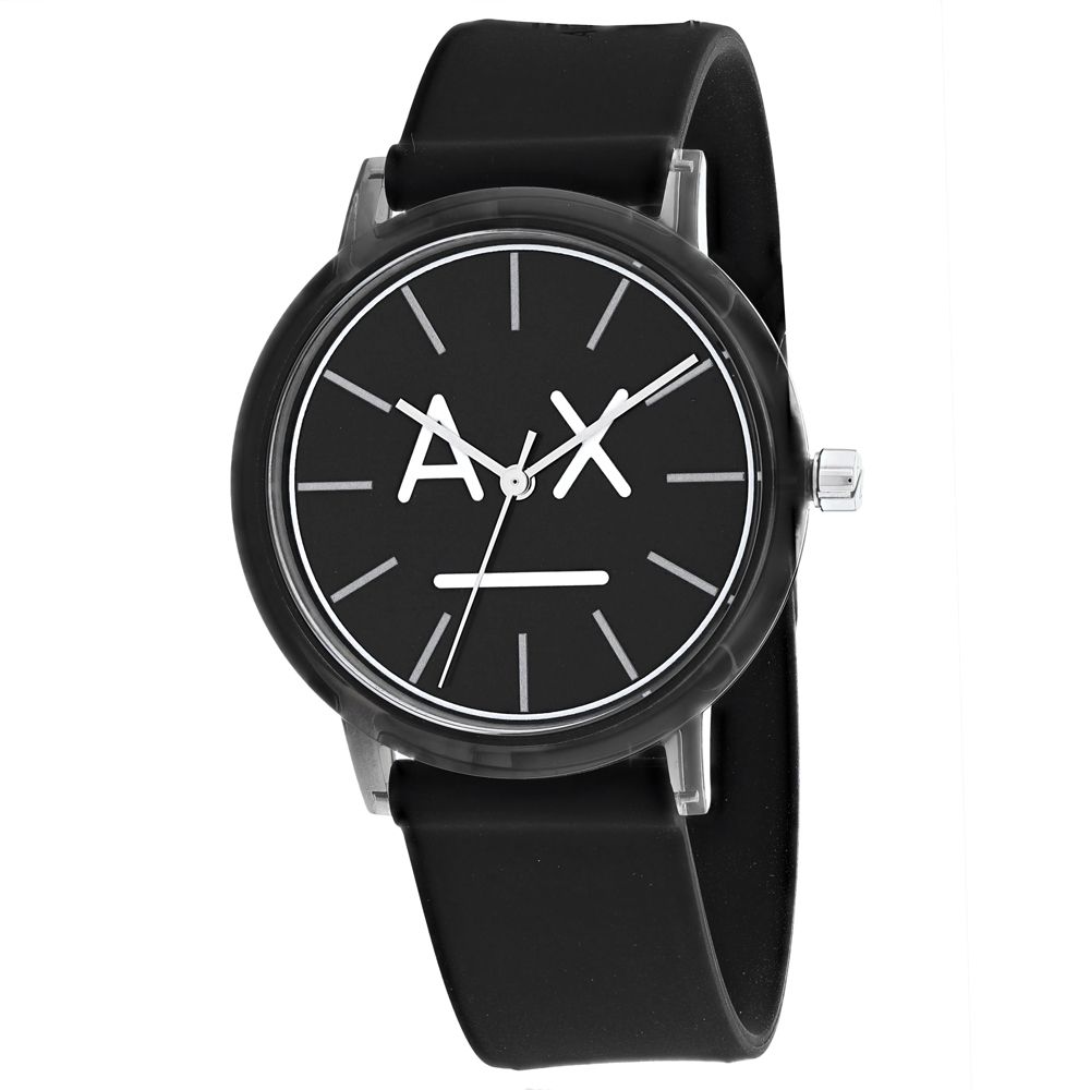 armani rubber strap watch