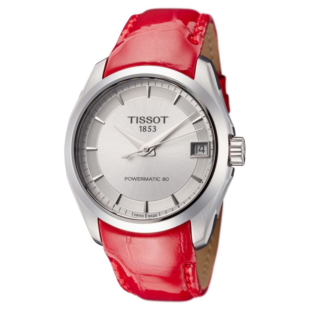 Tissot red strap clearance watch