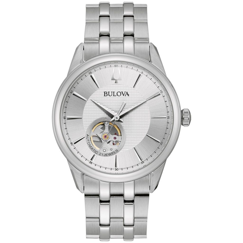 bulova open heart automatic