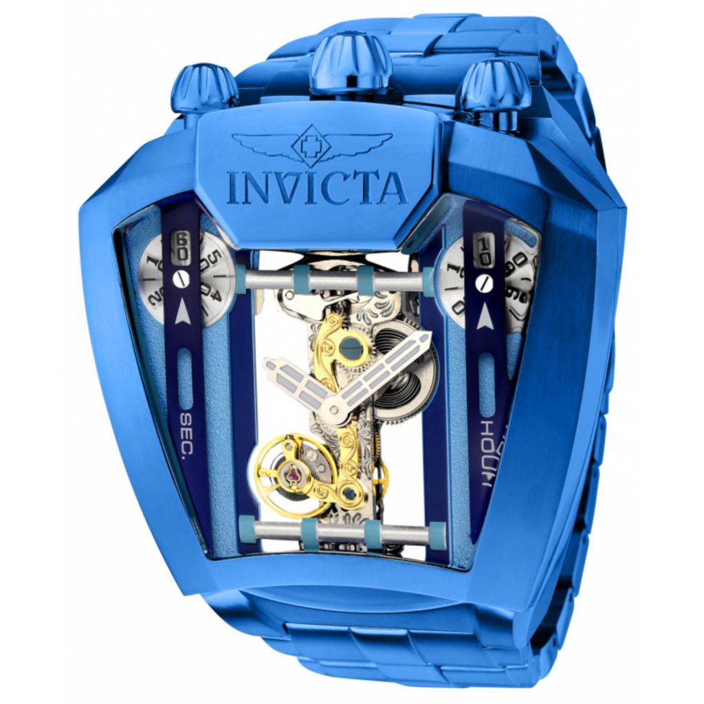 Invicta Speedway Rev 58mm Dual Movement Skeletonized Watch ShopHQ