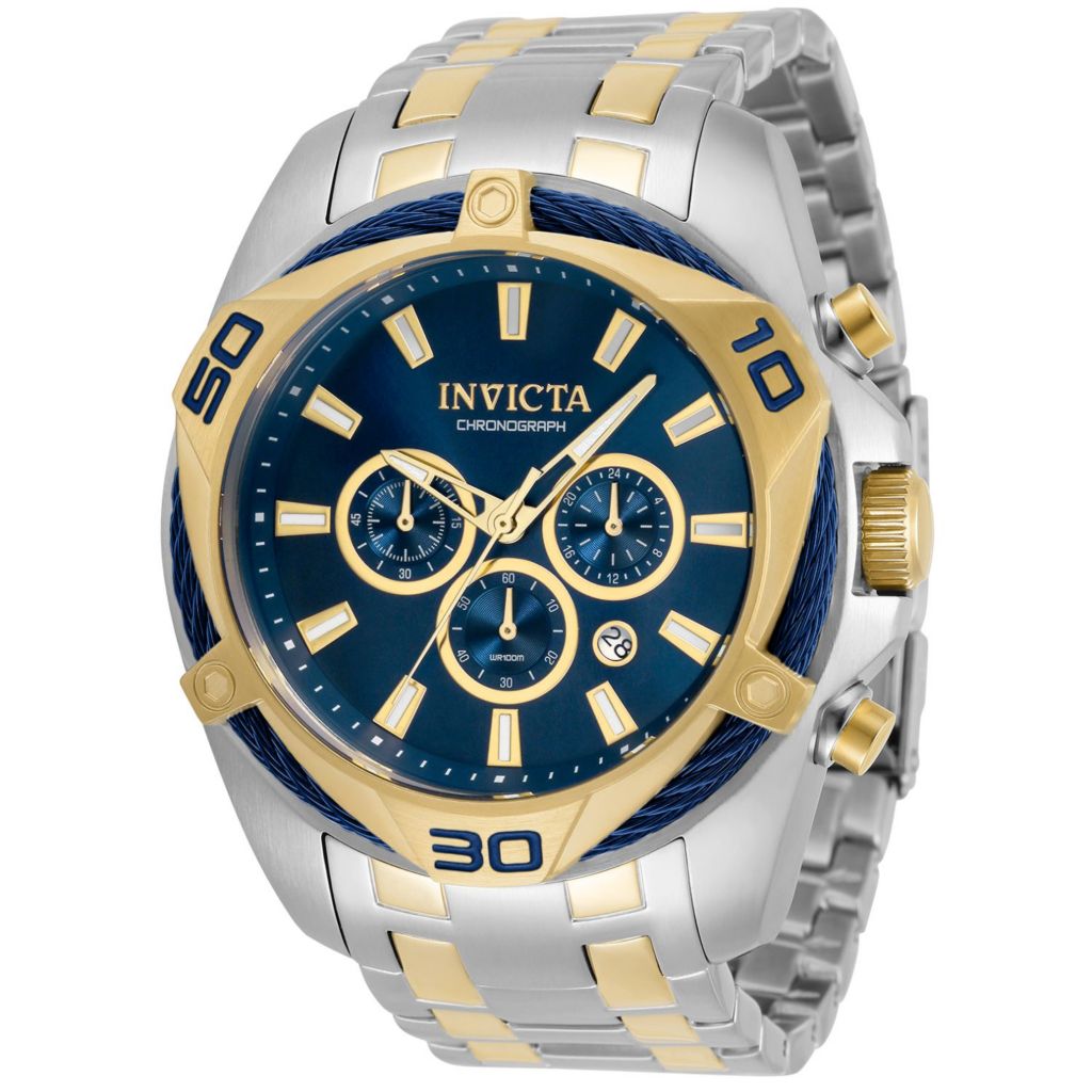 Invicta men's 50mm shop bolt quartz chronograph