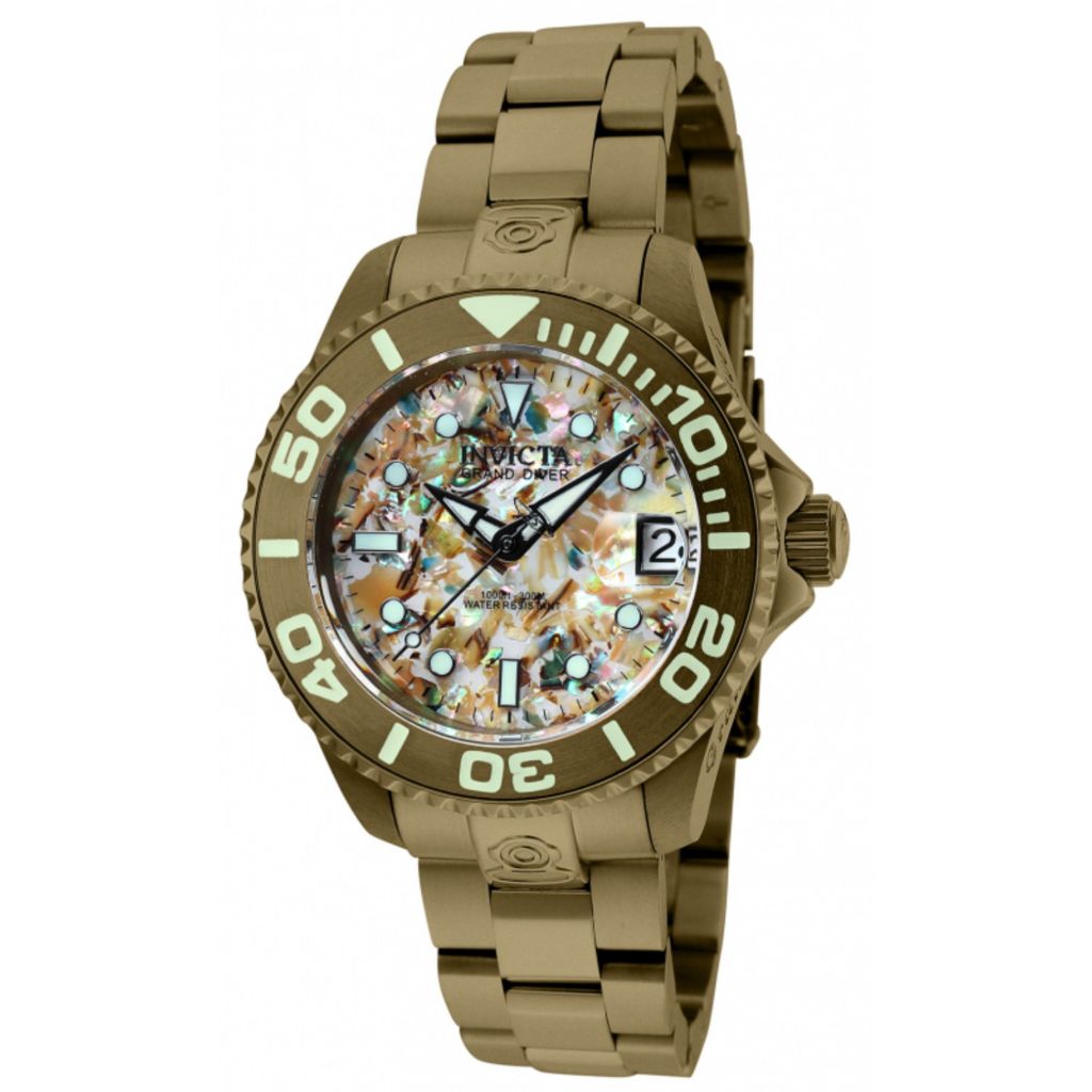 Invicta Grand Diver 38mm Automatic Mosaic Dial Bracelet Watch