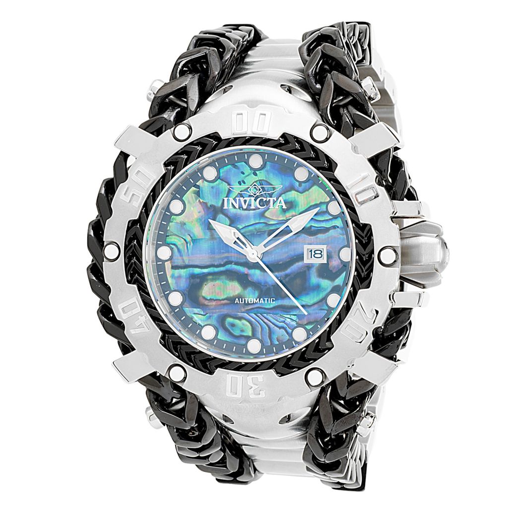 Invicta Reserve Gladiator 55mm Automatic Abalone Bracelet Watch