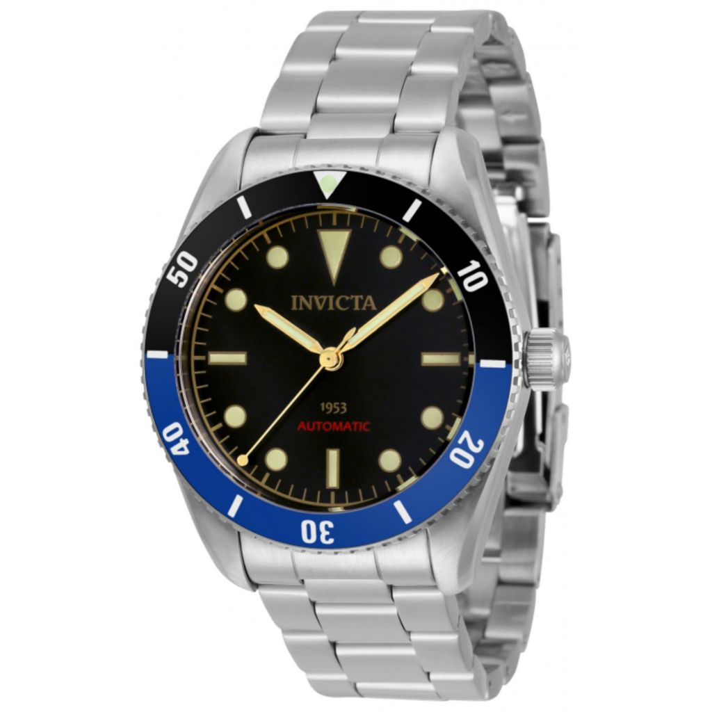 Invicta Pro Diver Black Dial Black Bezel Automatic Stainless Steel Swiss  Watch