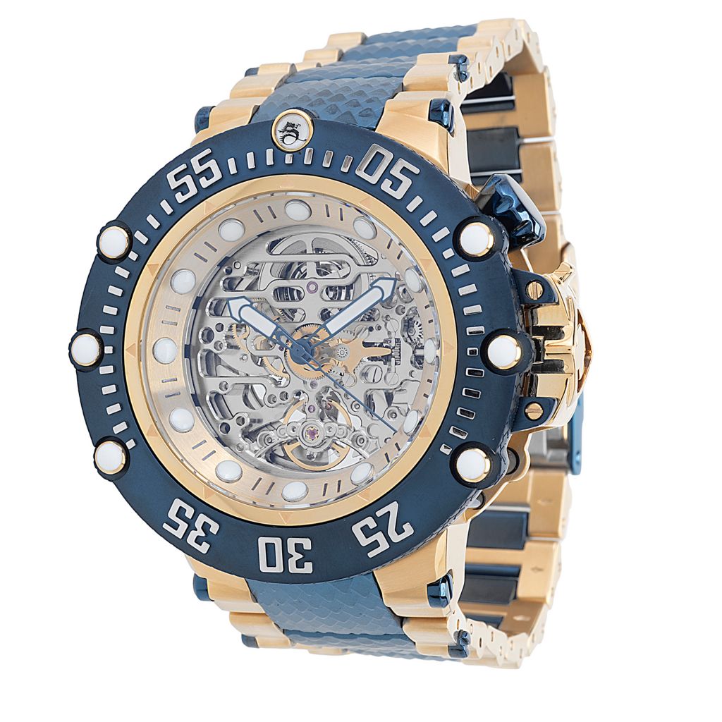 Invicta Subaqua Noma VII Shutter 52mm Auto Skeletonized Watch - ShopHQ.com