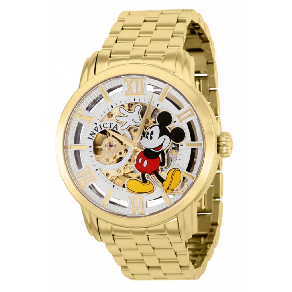 Invicta Disney® 44mm Ltd Ed Auto Skeletonized Dial Bracelet Watch -  ShopHQ.com