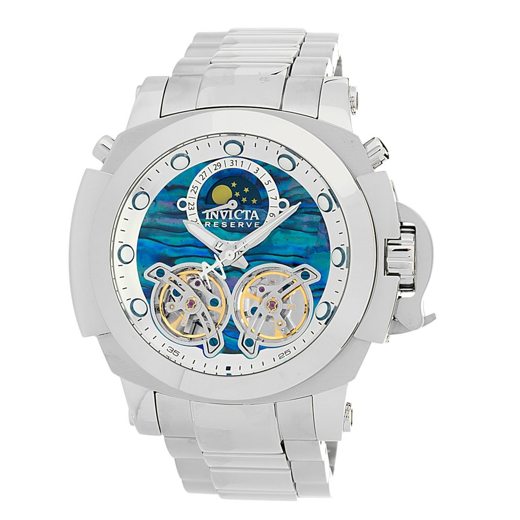 Invicta Reserve Man of War 48mm Automatic Double Open Heart Watch -  ShopHQ.com