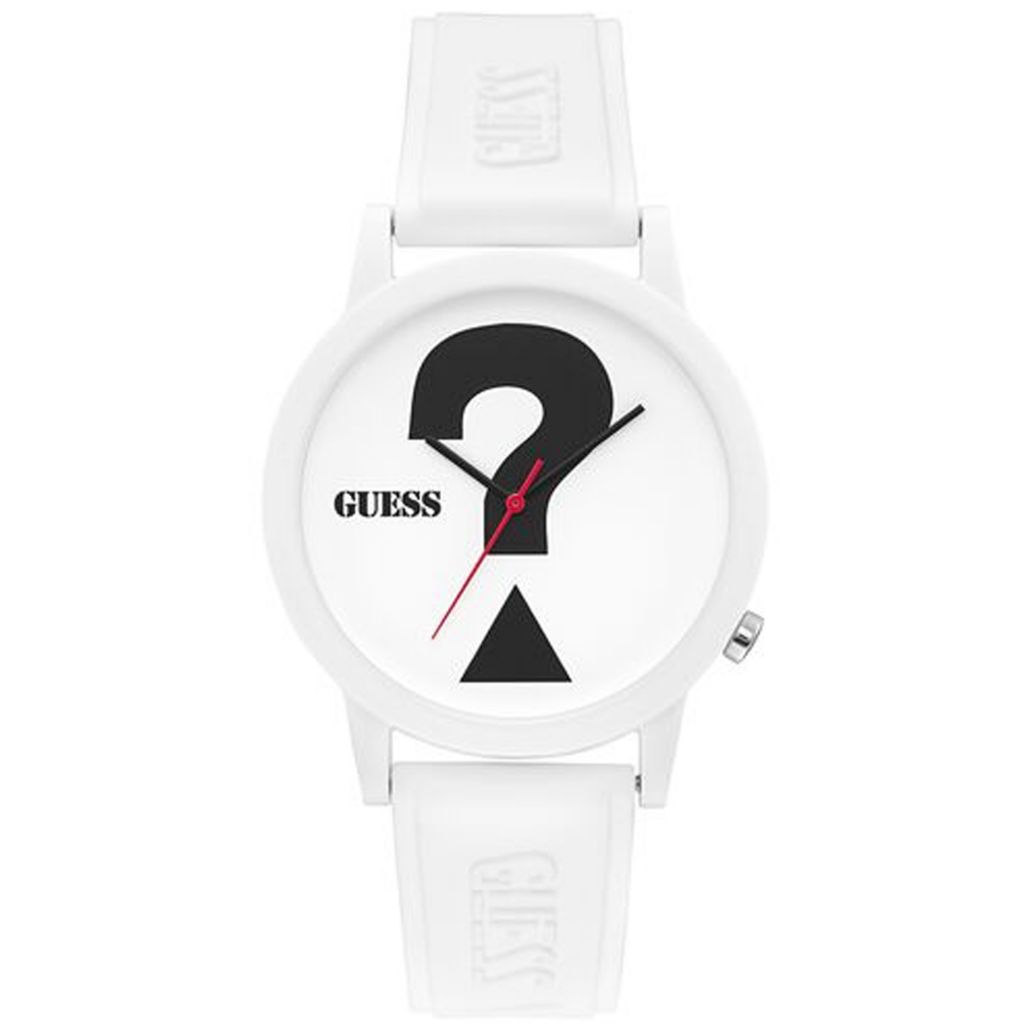 Guess watches outlet white rubber strap