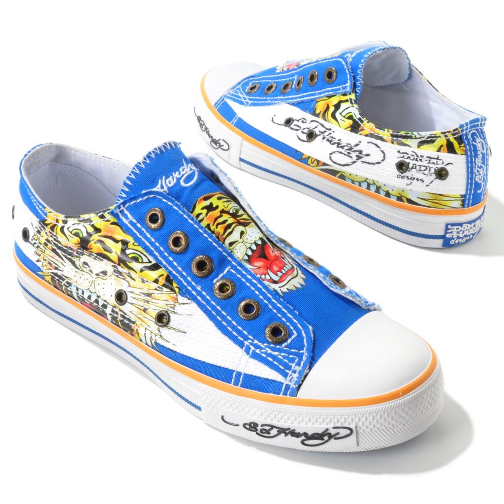 Ed Hardy Women s Killeen Canvas Lowrise Shoes ShopHQ