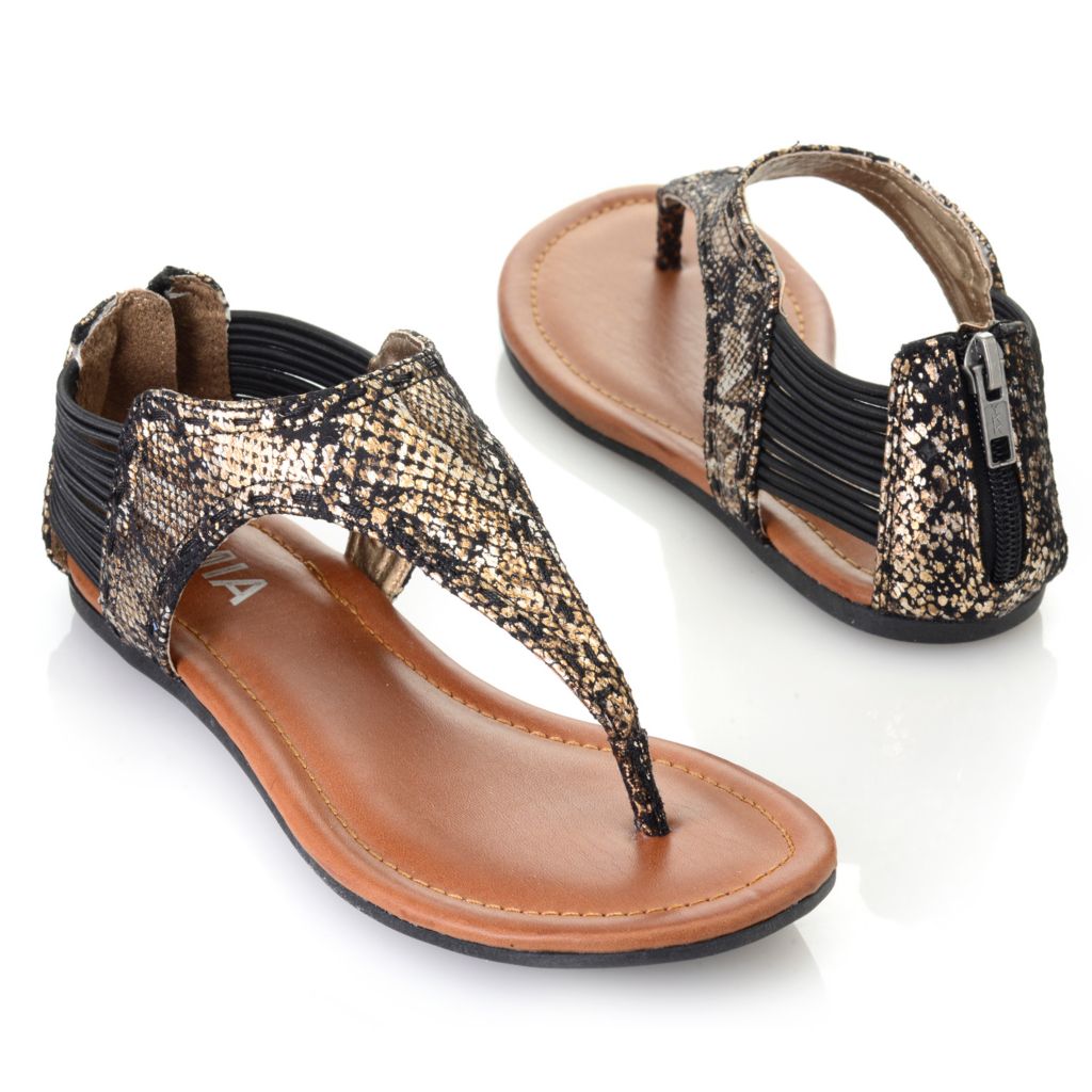 mia metallic sandals