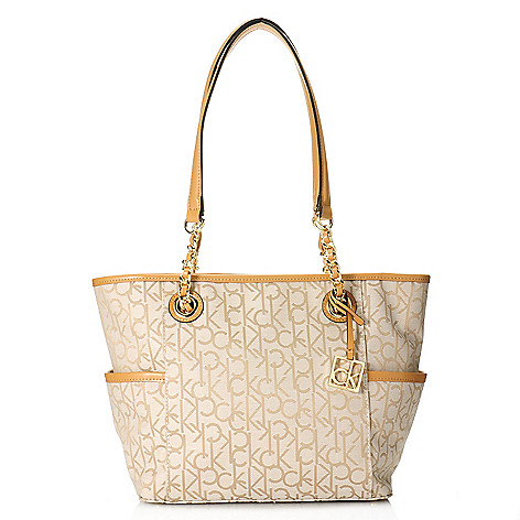 Calvin Klein Handbags Logo Tote - ShopHQ.com