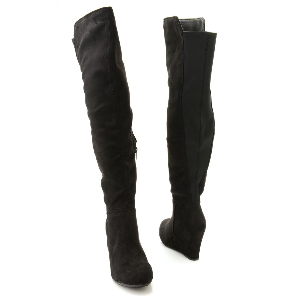 chinese laundry wedge over the knee boots