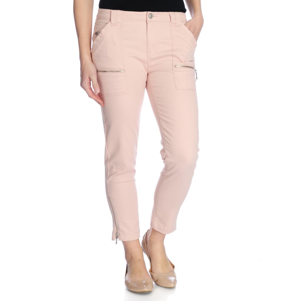 ankle length jeans with zip