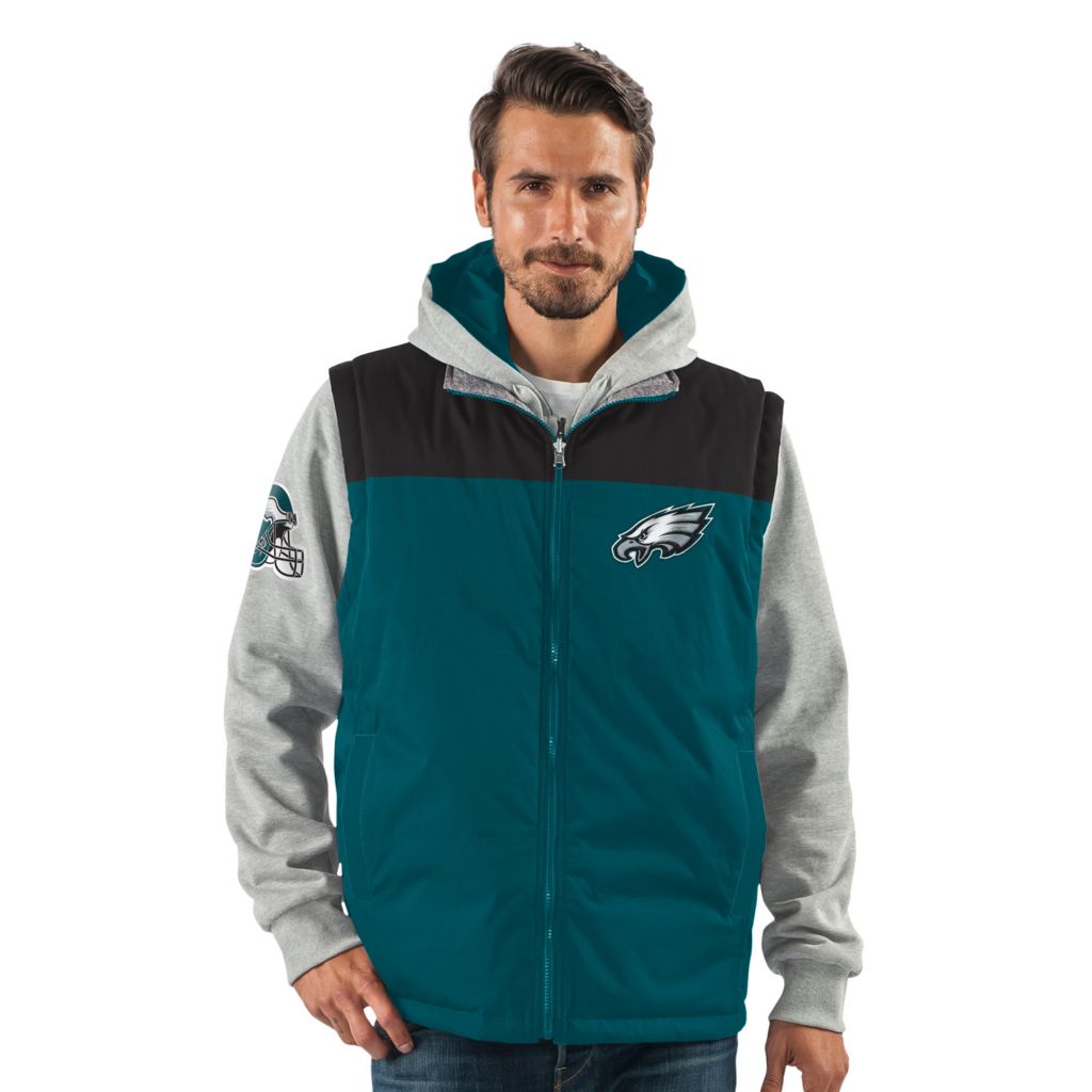 nfl reversible hoodie and jacket in team colors