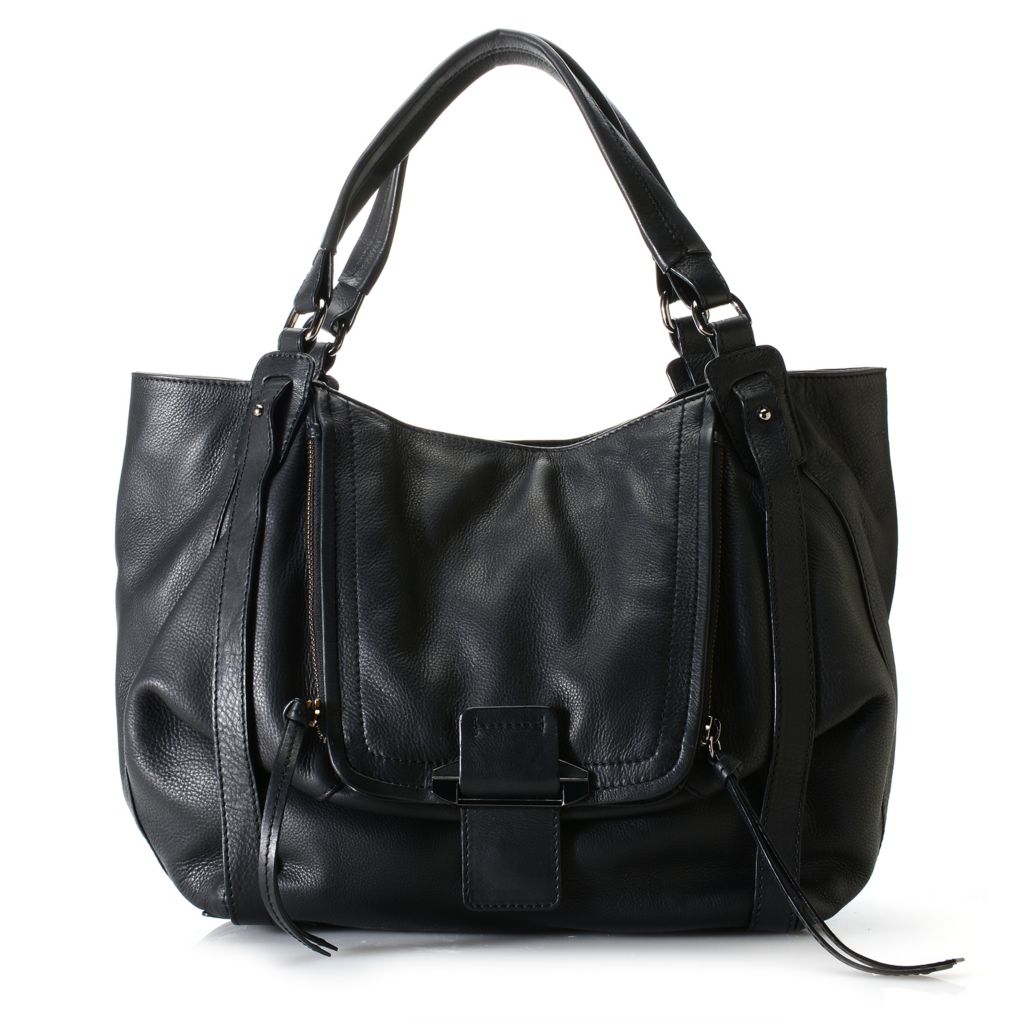 kooba black leather tote