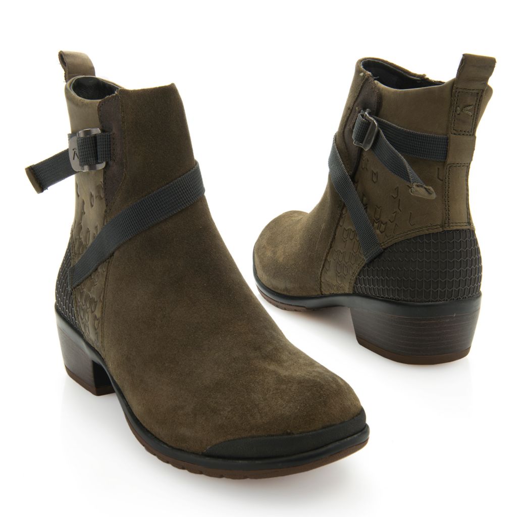 As Is KEEN Morrison Mid Women s Suede Oiled Leather Ankle Boots