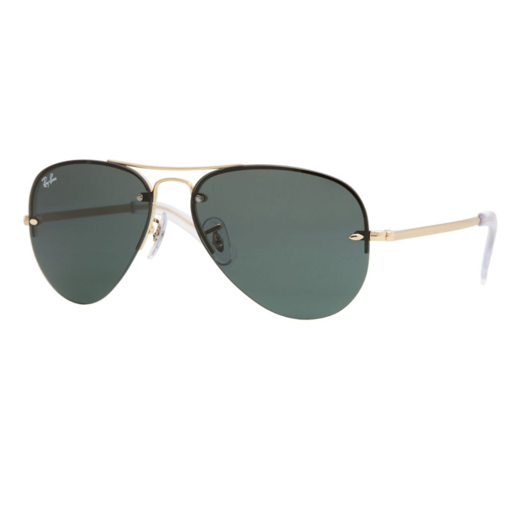 Ray-Ban Unisex 59mm Rimless Gradient Lens Aviator Frame Sunglasses w/ Case  - ShopHQ.com