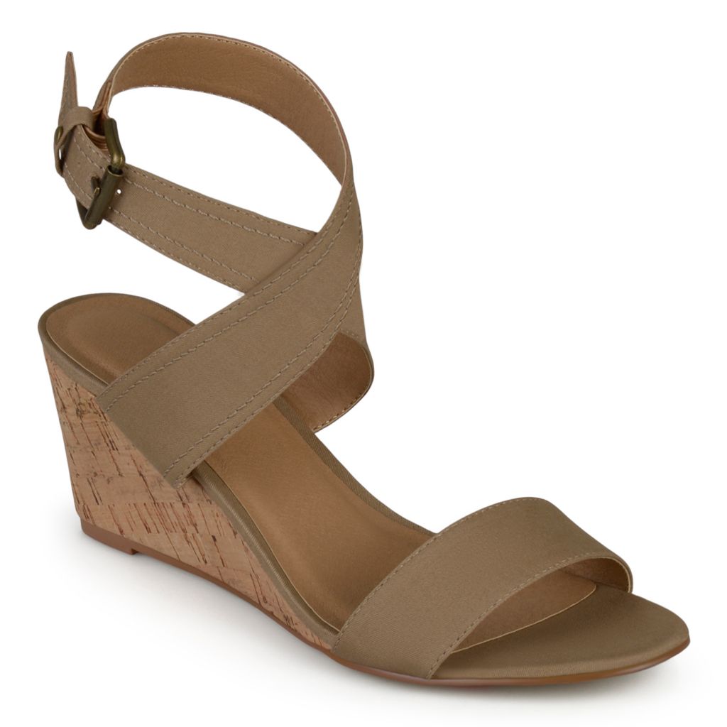 wedge canvas sandals