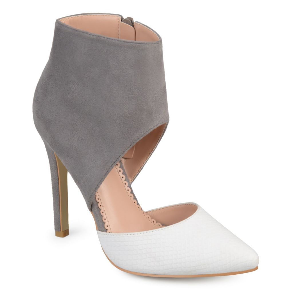 two tone heels pumps