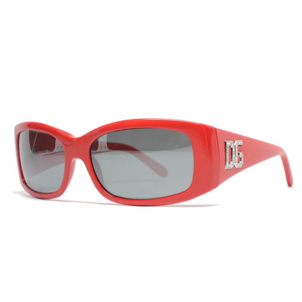 red wrap around sunglasses