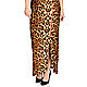Leopard maxi dress zipper