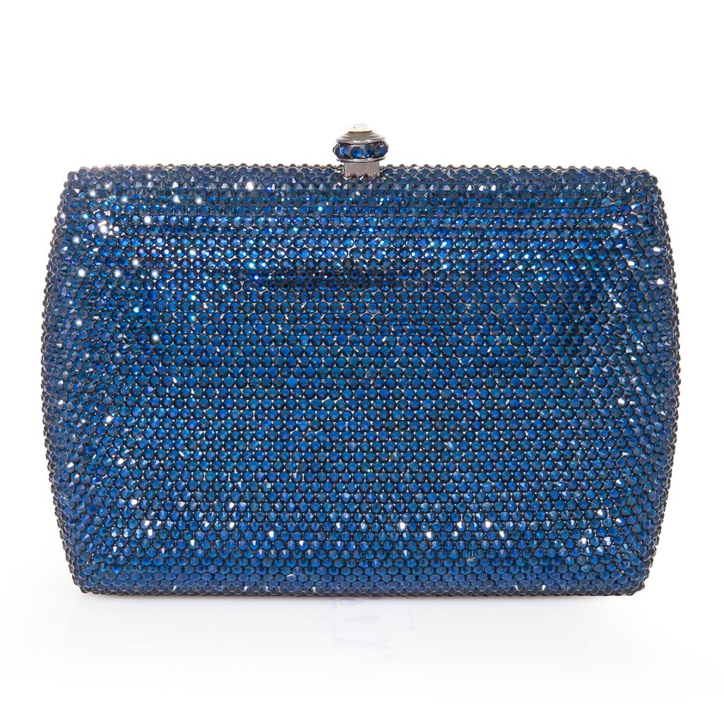 Dolli Sage Crystal Accented Clutch w Chain