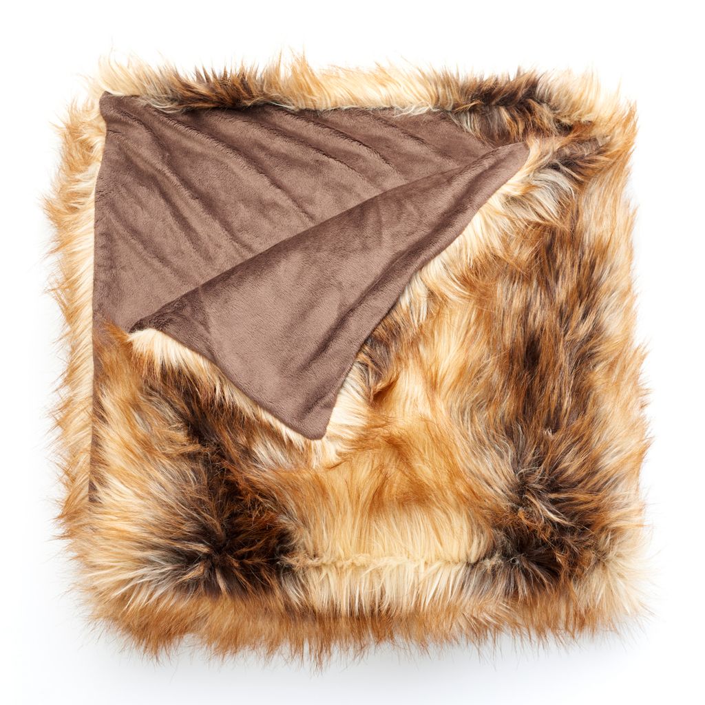 Donna Salyers Fabulous Furs Posh Collection Faux Fur Throw Blanket