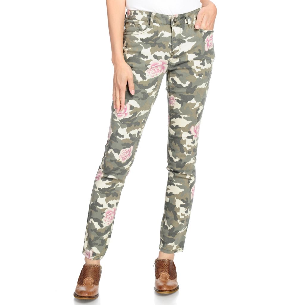 printed skinny pants