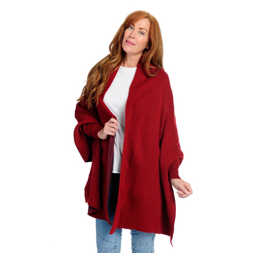 Laundry by Design Knit Double Faced Reversible Wrap - ShopHQ.com