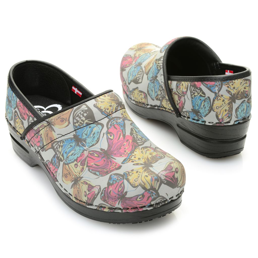 butterfly clogs