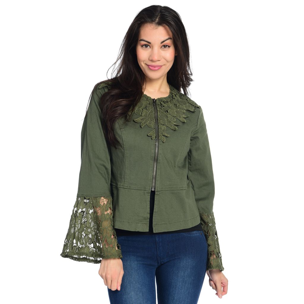 zip up peplum jacket