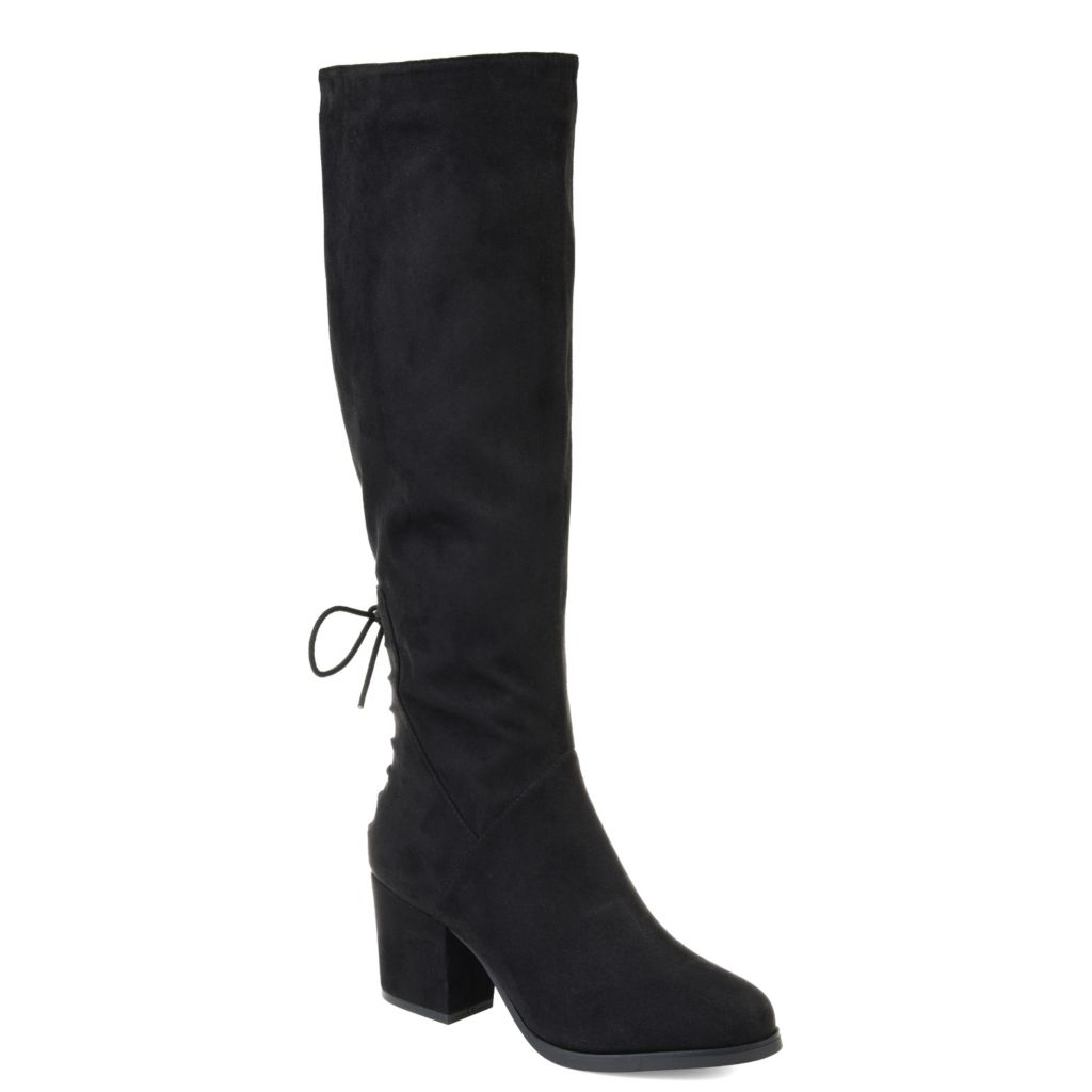 lace back knee high boots