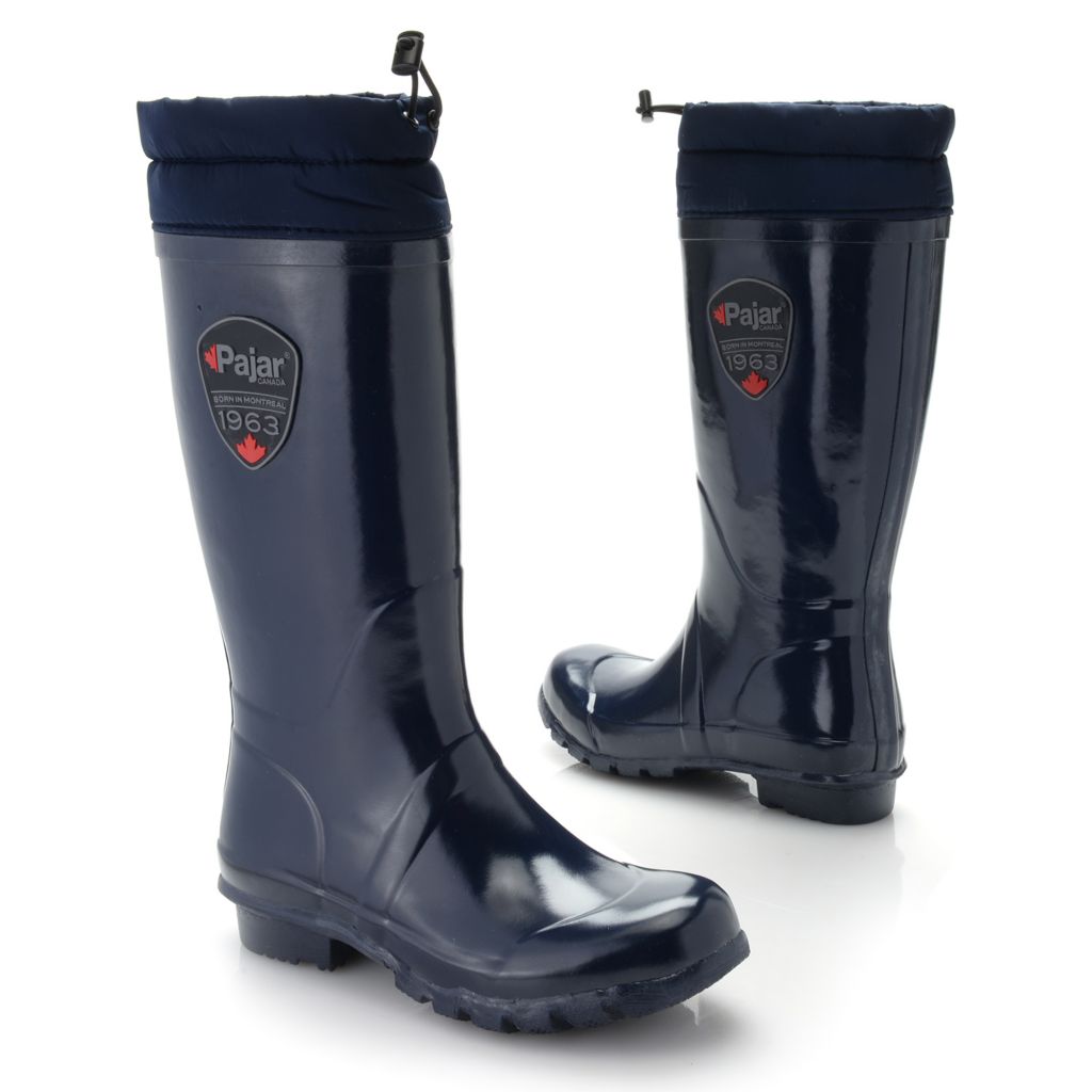 knee length rubber boots