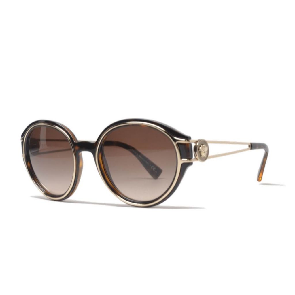 Versace 53mm Round Frame Sunglasses w 
