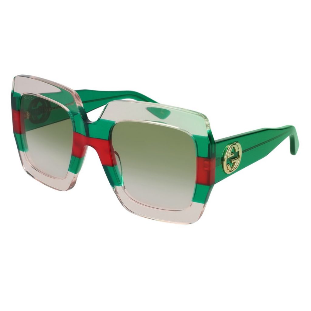 gucci glasses frames green and red