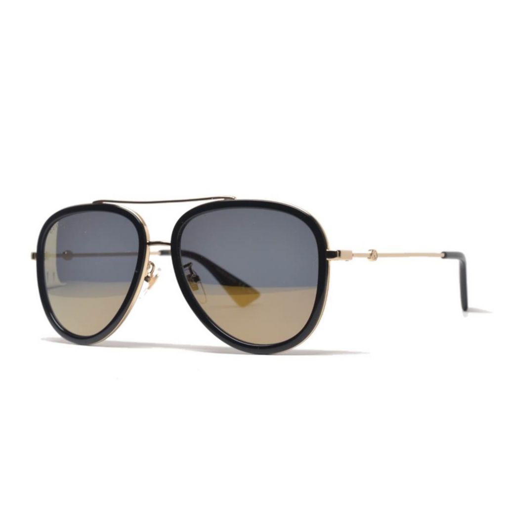 gucci aviator gold tone sunglasses
