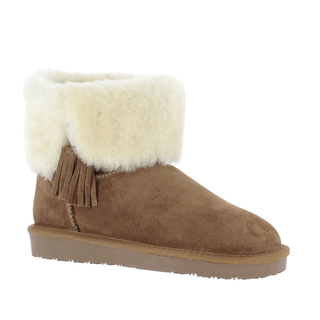 fur cuff boots