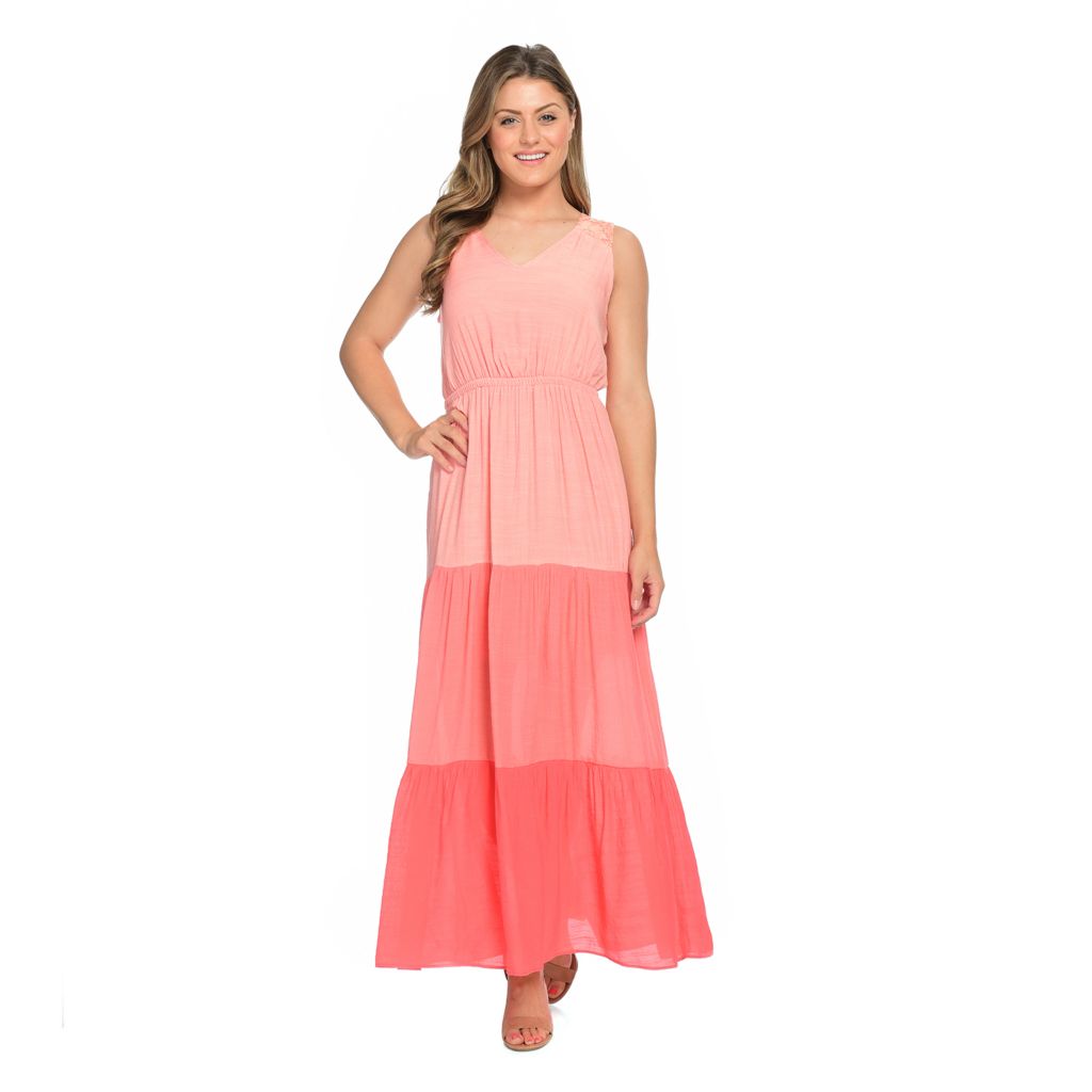 lined maxi dress