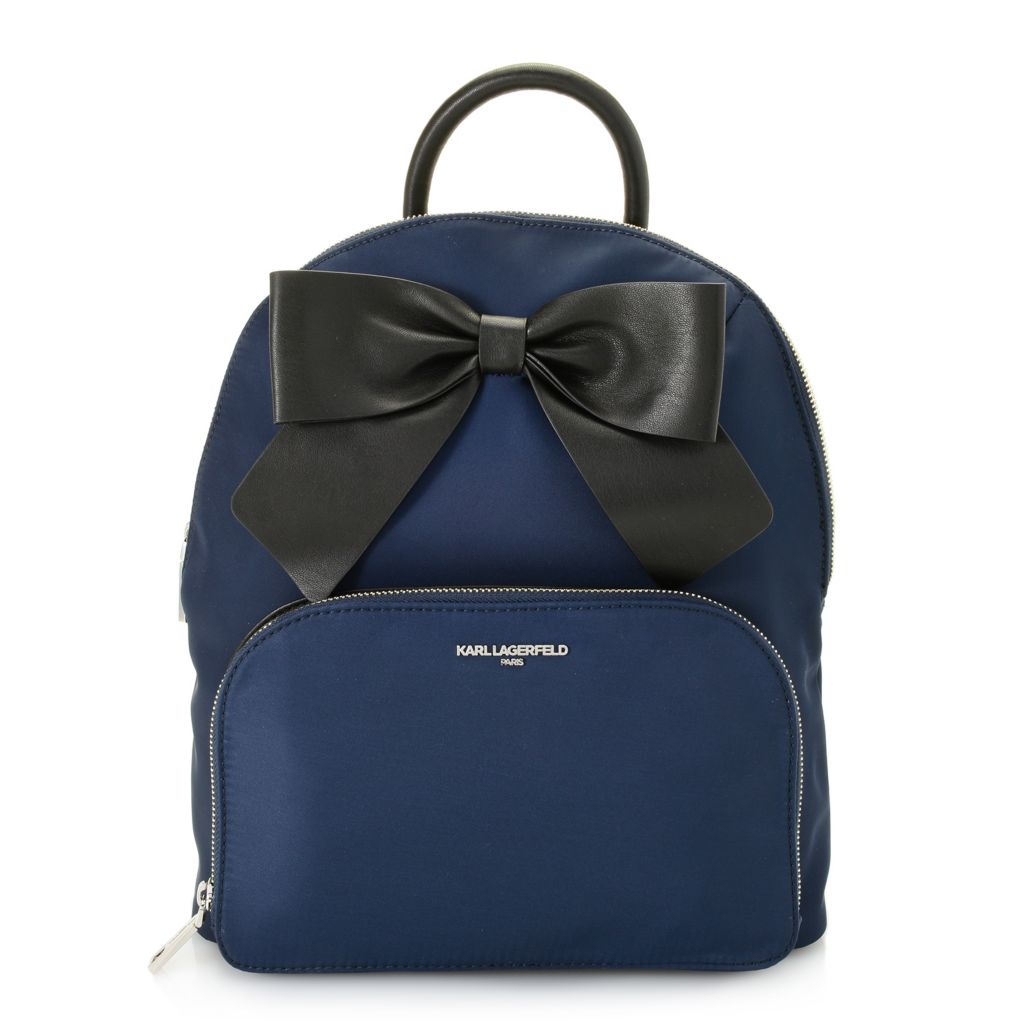 karl lagerfeld leather backpack