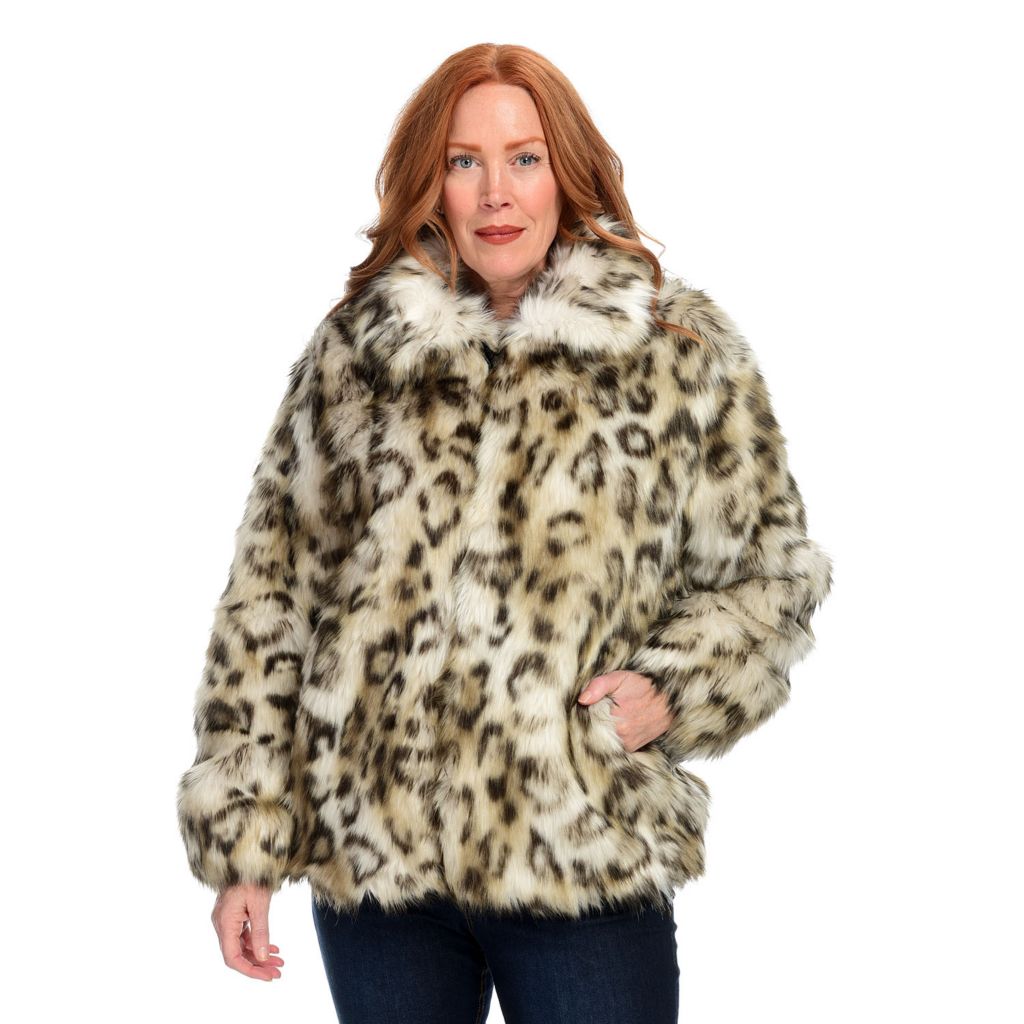Donna Salyers' Fabulous-Furs Faux Fur 2-Pocket Zip Front Bomber Jacket -  ShopHQ.com