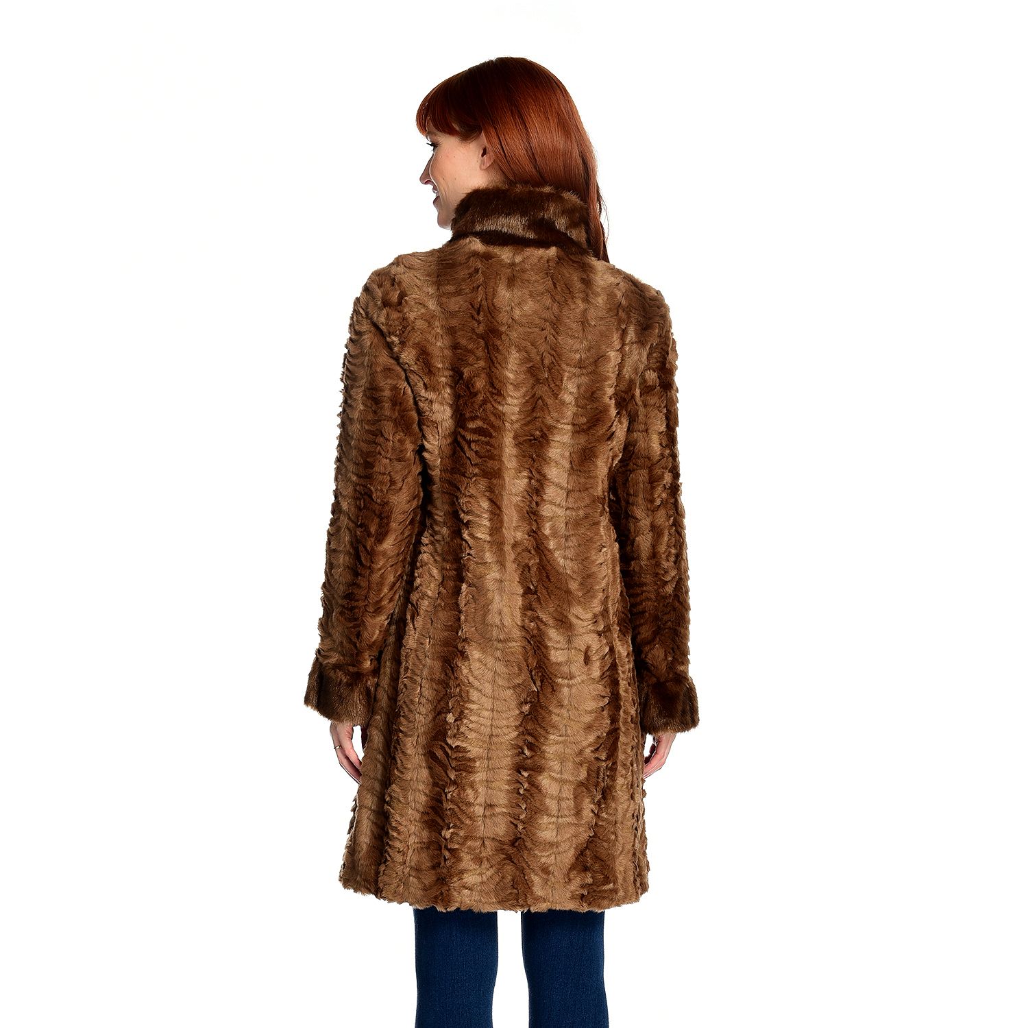 (ShopHQ) Donna Salyers' Fabulous-Furs Faux Fur Cascade Front Broadtail