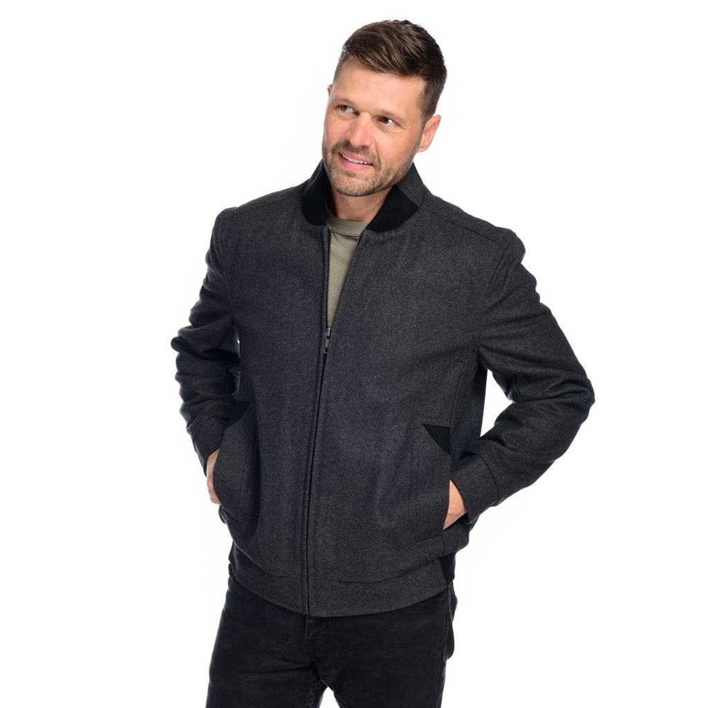 Marc new york barlow outlet wool blend bomber jacket