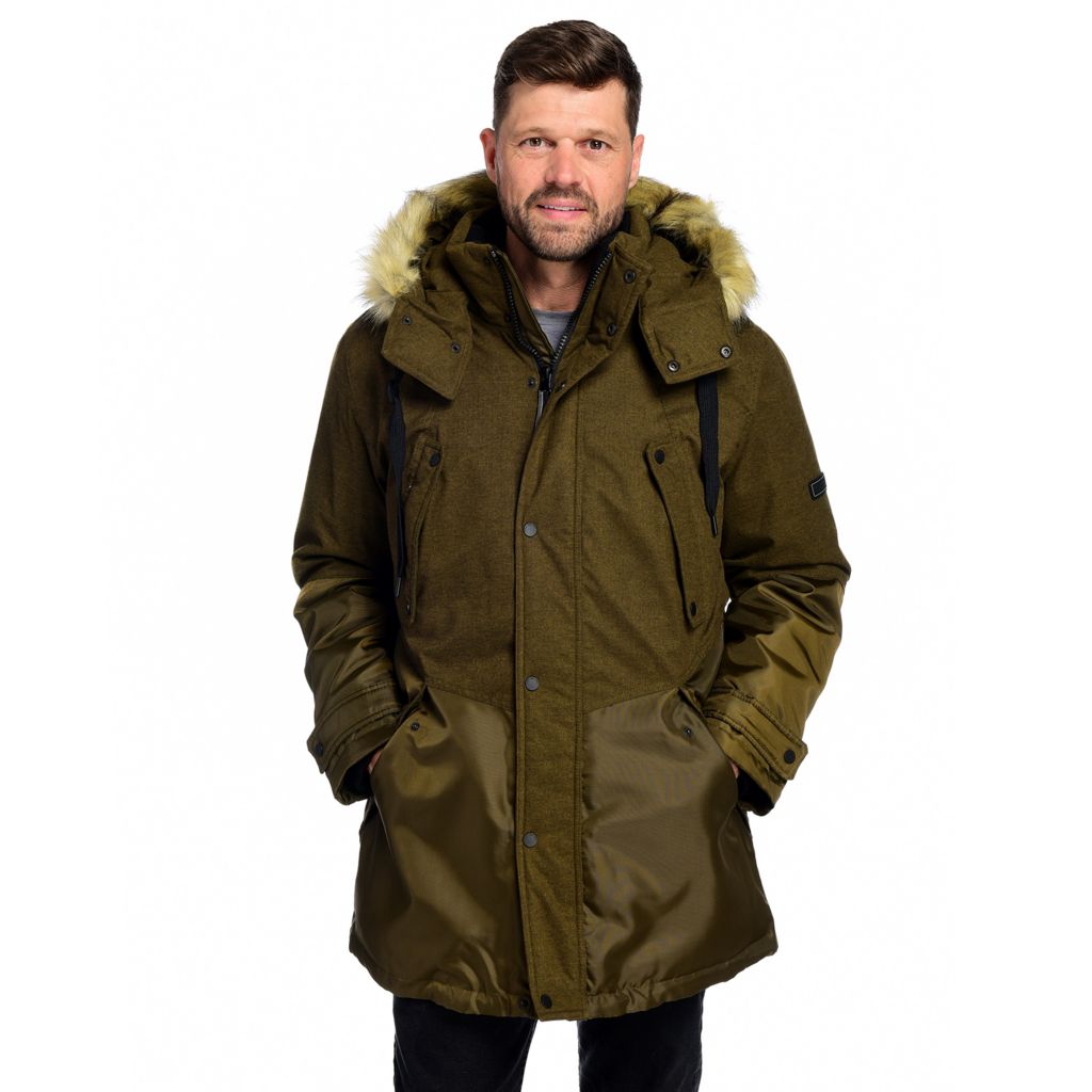 Marc New York Men s Maxfield 5 Pocket Parka w Removable Faux Fur Trimmed Hood ShopHQ